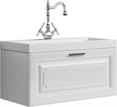 Тумба белый глянец 80 см Aqwella 5 Stars Empire Emp.01.08/W