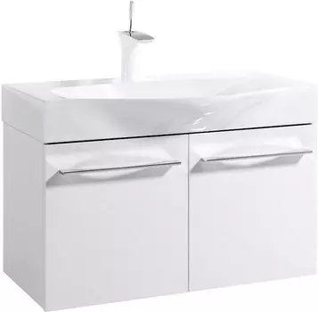 Тумба белый глянец 80 см Aqwella 5 Stars Milan Mil.01.08/W