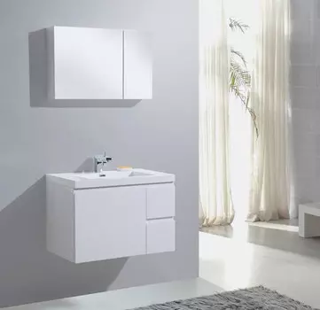 Тумба белый глянец 80 см BelBagno Luce BB800VAC/BL