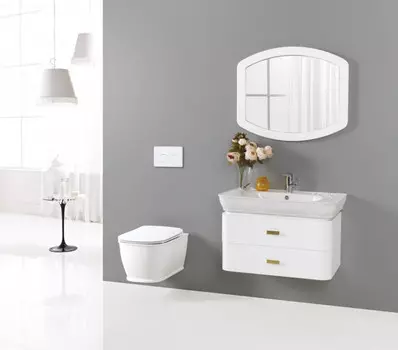 Тумба белый глянец 80 см BelBagno Prado PRADO-800-2C-SO-BL