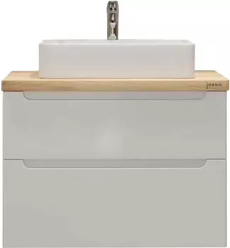 Тумба белый глянец 80 см Jorno Wood Wood.01.80/P/W + Wood.06.80/LW