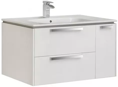 Тумба белый глянец 80 см Roca Lago 857296806