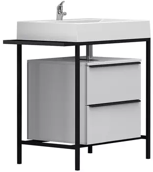 Тумба белый глянец 83,5 см Belux Биарритц Н 70-02