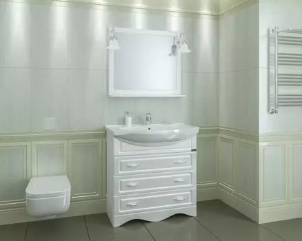 Тумба белый глянец 83,5 см Санта Верона 700117