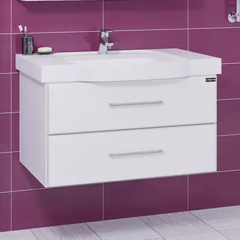 Тумба белый глянец 86 см Санта Омега 207049