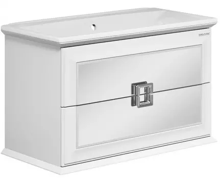 Тумба белый глянец 89,2 см Edelform Milarita 1-683-00-BL90