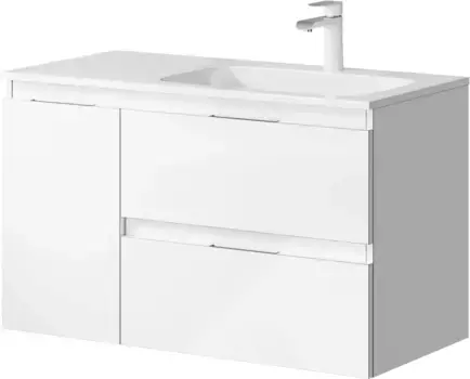 Тумба белый глянец 91,4 см Aqwella 5 Stars Accent ACC0109RW