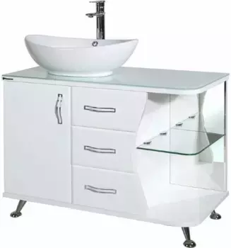 Тумба белый глянец 91 см Bellezza Рио 4633615142016