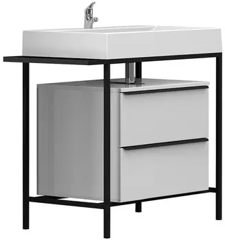 Тумба белый глянец 93,7 см Belux Биарритц Н 80-02