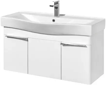 Тумба белый глянец 96,6 см Акватон Беверли 1A236701BV010