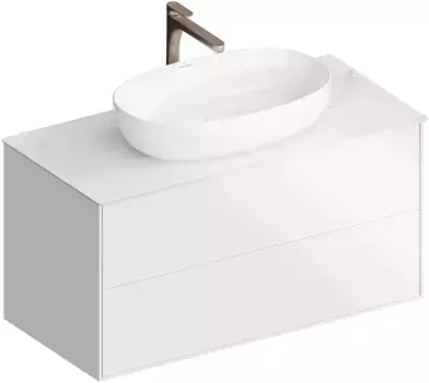 Тумба белый глянец 97,9 см Kerama Marazzi Plaza Modern PLB.M.100.2\WHT