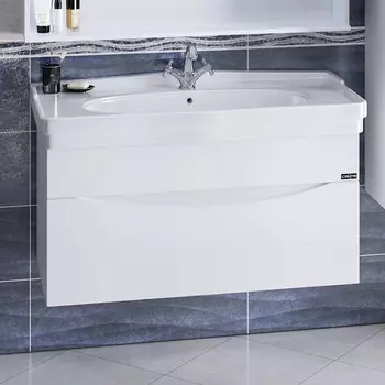 Тумба белый глянец 98,5 см Санта Сатурн 700210