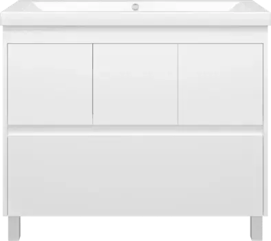 Тумба белый глянец 98 см Misty Алиса Э-Али01100-0112Я