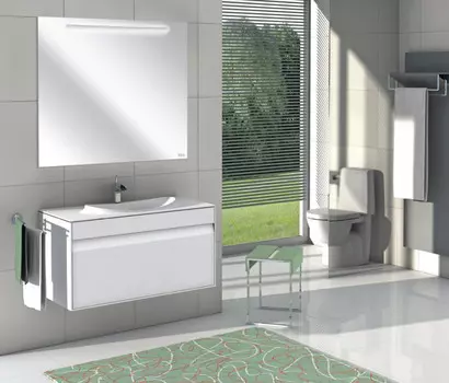 Тумба белый глянец 99,6 см Roca Laks ZRU9302797