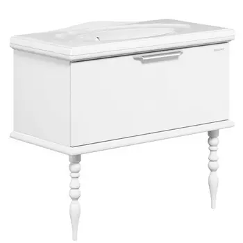 Тумба белый глянец 99,8 см Edelform Decora 1-727-00-GM100