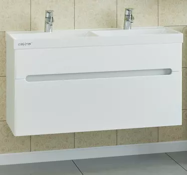 Тумба белый глянец 99 см Санта Лондон 700173