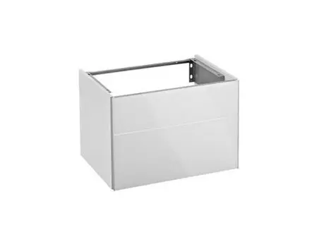 Тумба белый глянец/белое стекло 64,6 см KEUCO Royal Reflex 34050210000