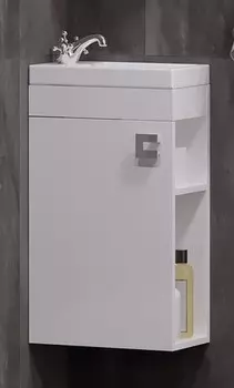 Тумба белый глянец/белый матовый 38,6 см Corozo Комо SD-00000317