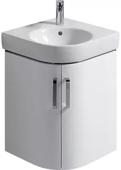 Тумба белый глянец/белый матовый 48,2х48,2 см Geberit Renova Compact 862150000