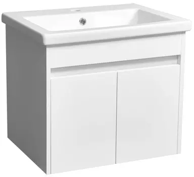 Тумба белый глянец/белый матовый 59,7 см Stella Polar Фаворит SP-00000167