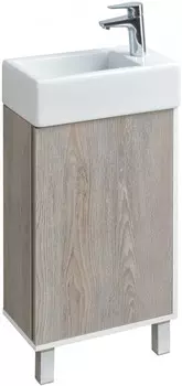 Тумба белый глянец/дуб навара 44,7 см Акватон Эмма 1A221601EAD80