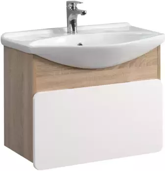 Тумба белый глянец/дуб сонома 62 см Belux Чезаро НП 65-01 4810924269362