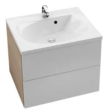 Тумба белый глянец/капучино 76 см Ravak Rosa II X000001295