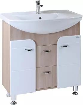 Тумба белый глянец/ясень шимо 72 см Onika Стиль 106032