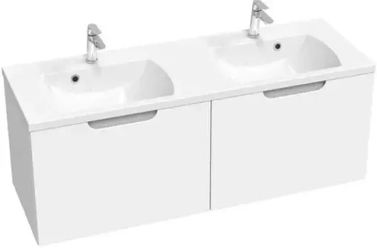 Тумба белый глянец/серый 130 см Ravak SD Classic II 1300 X000001483