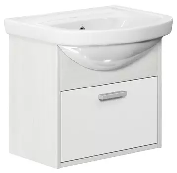 Тумба белый глянец/выбеленный дуб 47,6 см Edelform Marino 1-805-48-AN50