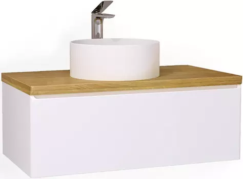 Тумба белый матовый 100,2 см Jorno Solis Sol.01.100/P/W