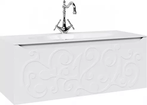 Тумба белый матовый 119 см Clarberg Elegance EL0112