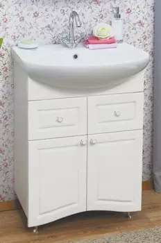 Тумба белый матовый 60 см Sanflor Софи C0002223