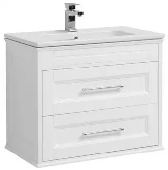 Тумба белый матовый 77 см Aquanet Бостон 00209677
