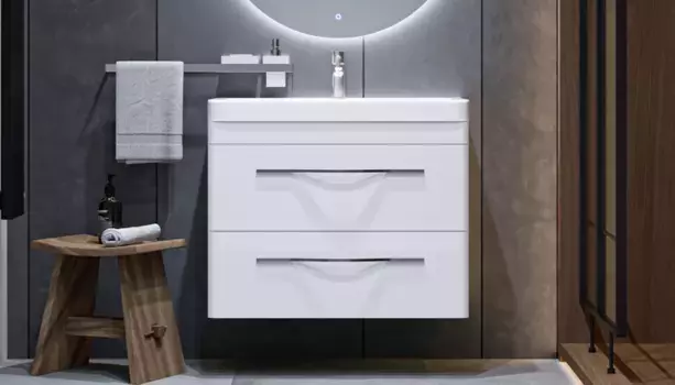 Тумба белый матовый 78,2 см Velvex Jill tpJIL.80.2Y-233