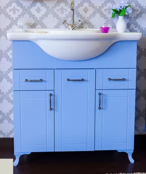 Тумба белый матовый 84 см Sanflor Глория C000005710