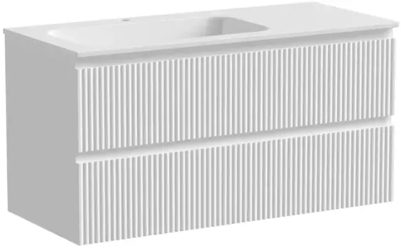 Тумба белый матовый 99,5 см Sancos Snob R SNR100LW