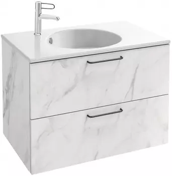 Тумба белый мрамор 80 см Jacob Delafon Odeon Rive Gauche EB2522-R9-NR4