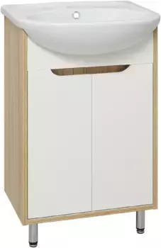 Тумба белый/светлое дерево 49,3 см Runo Эко 00000001142