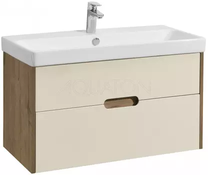 Тумба бежевый/дуб веллингтон 88,2 см Акватон Оливия 1A254401OLVG0