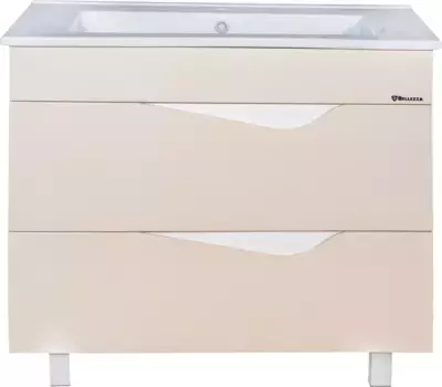 Тумба бежевый глянец/белый глянец 103 см Bellezza Эйфория 4639118000075