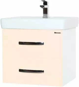 Тумба бежевый глянец/белый глянец 55 см Bellezza Рокко 4635309670072