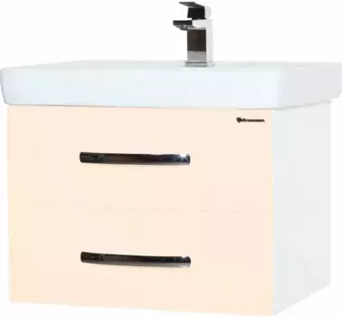 Тумба бежевый глянец/белый глянец 74,5 см Bellezza Рокко 4635313670075