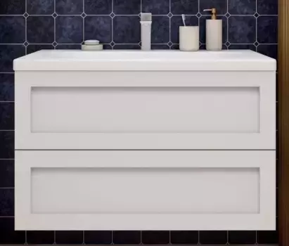 Тумба Bianco Lucido 89,8 см Art&Max Platino AM-Platino-900-2C-SO-BL