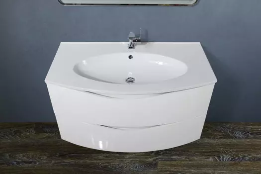 Тумба Bianco Lucido 90 см BelBagno Smile BB900TVC/BL