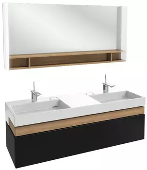 Тумба черный глянец 150 см Jacob Delafon Terrace EB1189-274