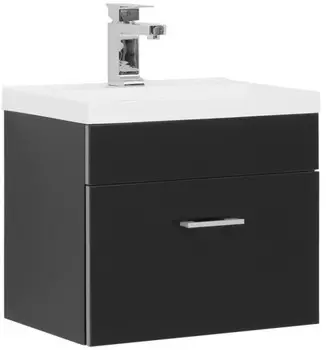 Тумба черный 49,2 см Aquanet Верона 00207766