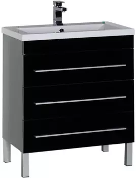 Тумба черный 74 см Aquanet Верона 00178474