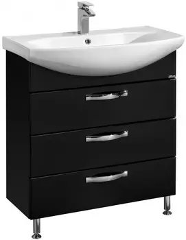 Тумба черный 76 см Акватон Ария 1A141301AA950