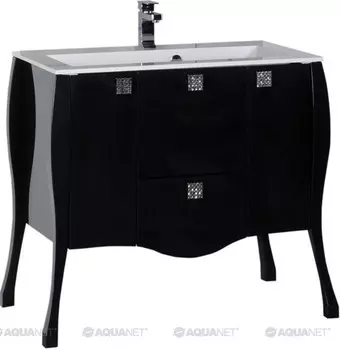 Тумба черный 97,6 см Aquanet Мадонна 00168904